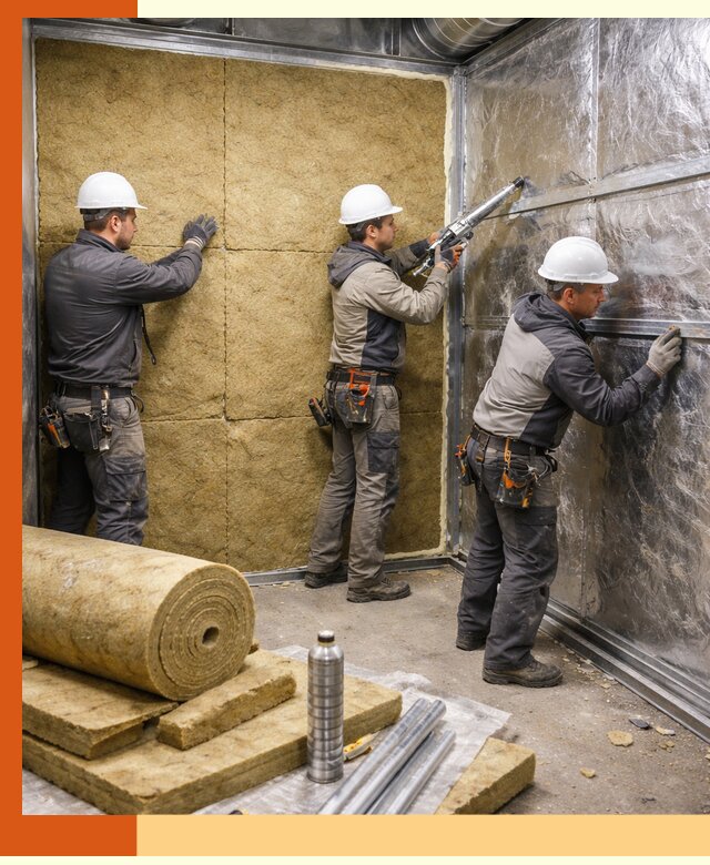 Утепление венткамеры в Усть-Джегуте — качественная теплоизоляция и шумопоглощение