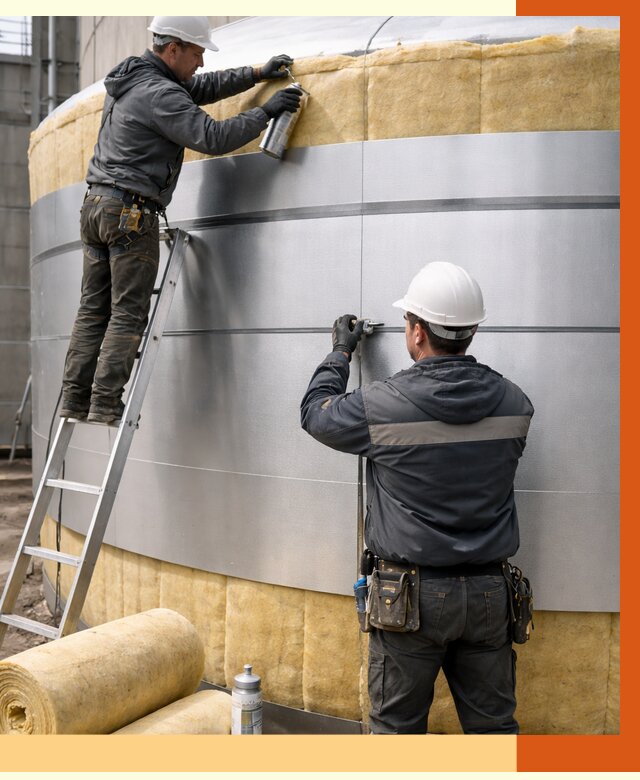 Утепление цистерны в Усть-Джегуте пенополиуретаном от 14678 руб. под ключ | ТепломастерСтд