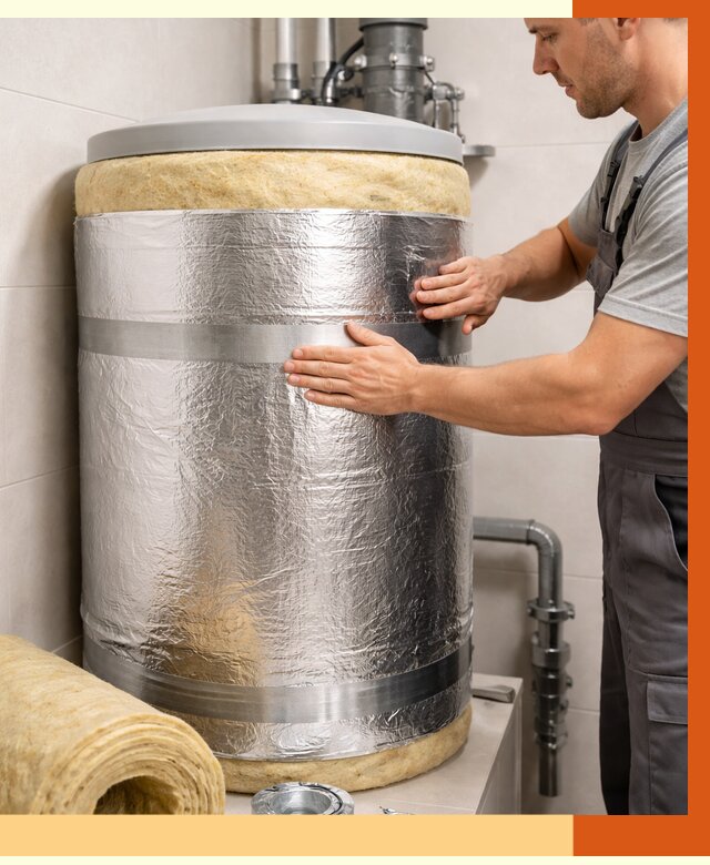 Утепление бойлера в Усть-Джегуте от 4555 руб. под ключ | Утепление ППУ | ТепломастерСтд