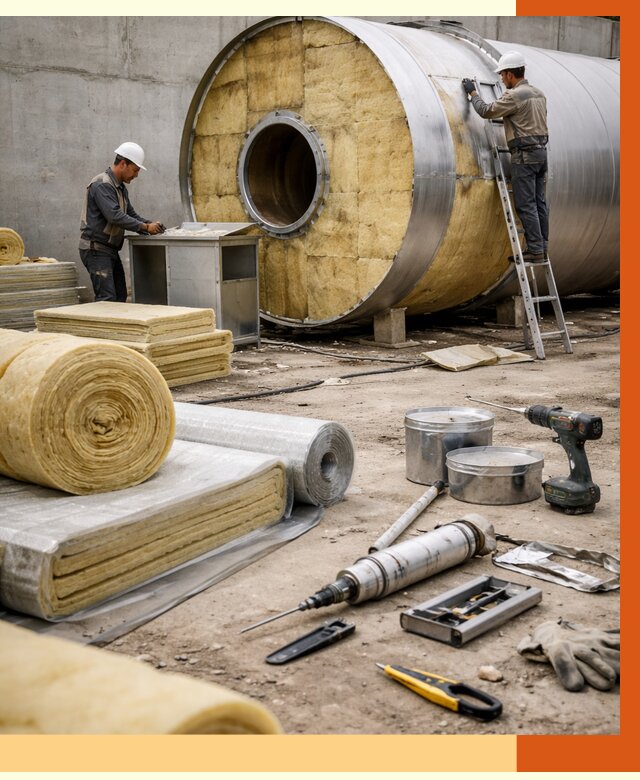 Утепление резервуара с топливом в Усть-Джегуте от 27838 руб. под ключ | ТепломастерСтд