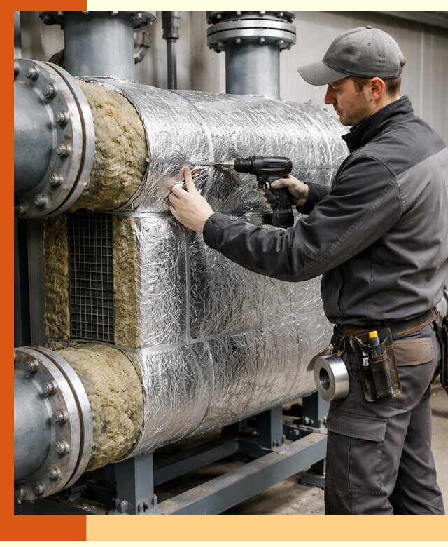 Утепление теплообменника в Усть-Джегуте — профессиональная теплоизоляция оборудования