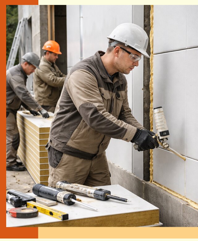 Утепление сэндвич-панелей пенополиуретаном в Усть-Джегуте