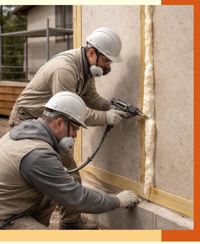 Утепление сип панелей ППУ в Усть-Джегуте от 4859 руб. под ключ | ТепломастерСтд