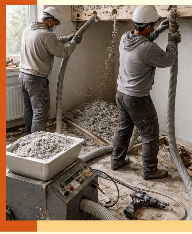 Заполнение пустот перекрытий пеной и наполнителями в Усть-Джегуте