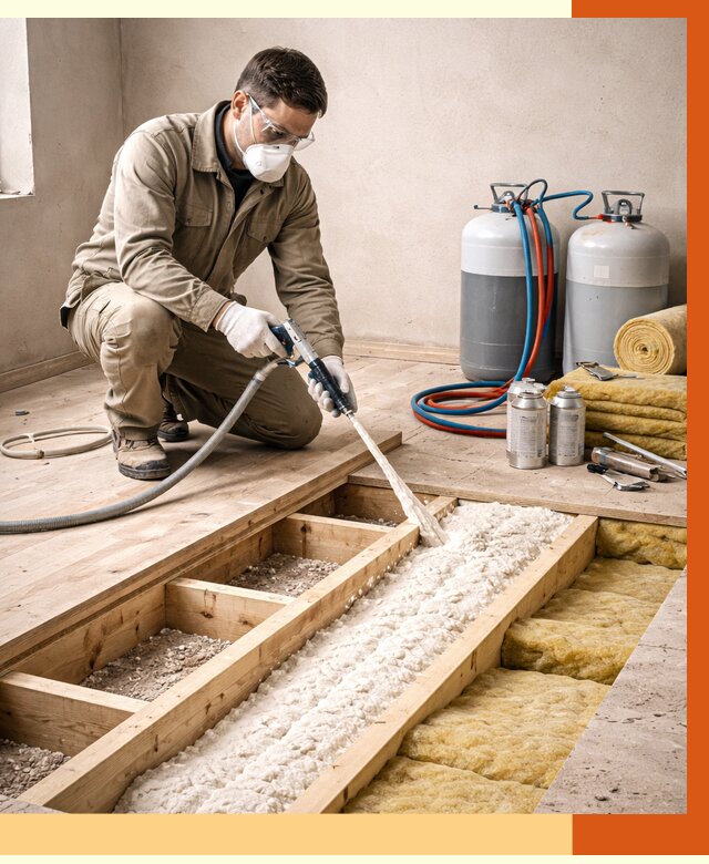 Заполнение полостей межэтажного перекрытия в Усть-Джегуте от 4252 руб. | ТепломастерСтд