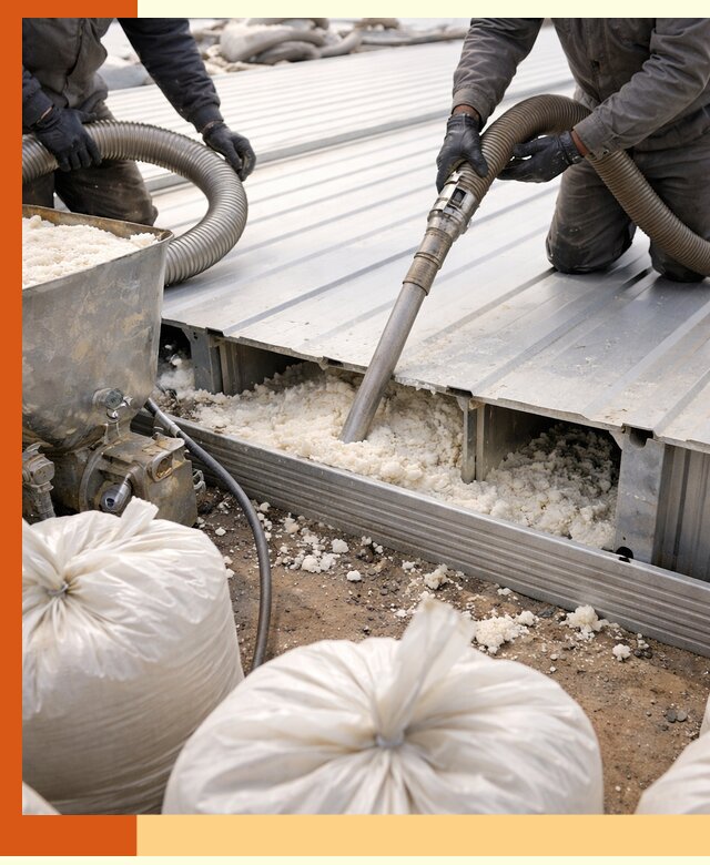 Заполнение пустот кровельных панелей пенными и мокрыми герметиками в Усть-Джегуте