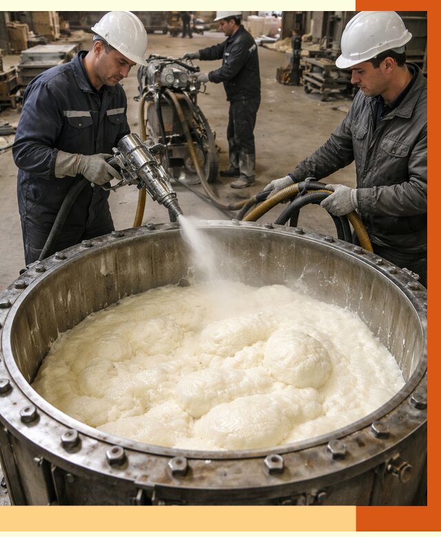 Заливка ППУ в емкости в Усть-Джегуте от 7339 руб. — утепление емкости под ключ | ТепломастерСтд