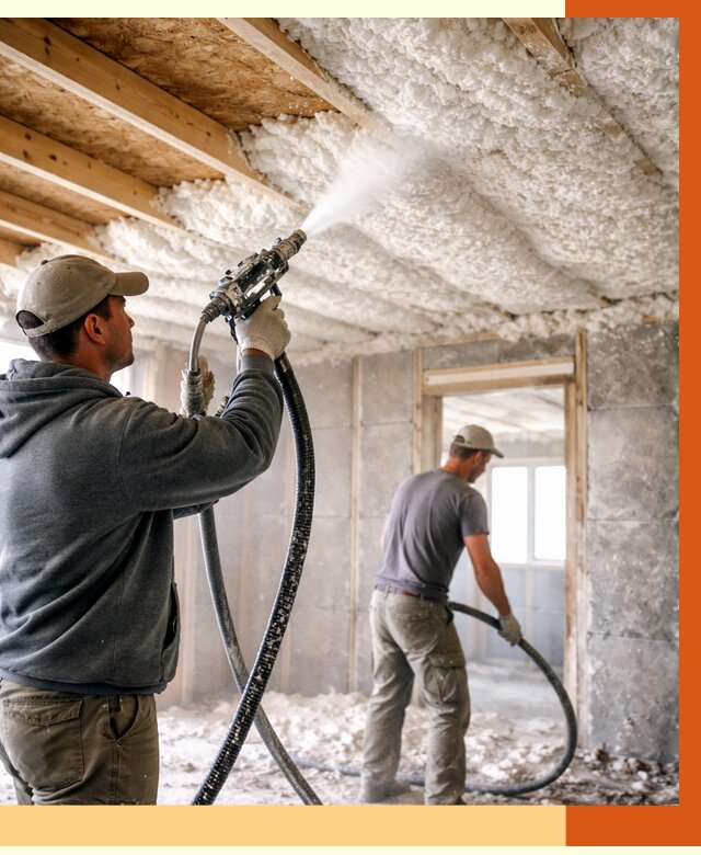 Утепление пеноизолом в Усть-Джегуте от 1620 руб./м2 под ключ | ТепломастерСтд