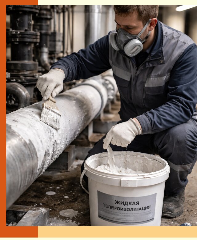 Утепление оборудования жидкой теплоизоляцией в Усть-Джегуте