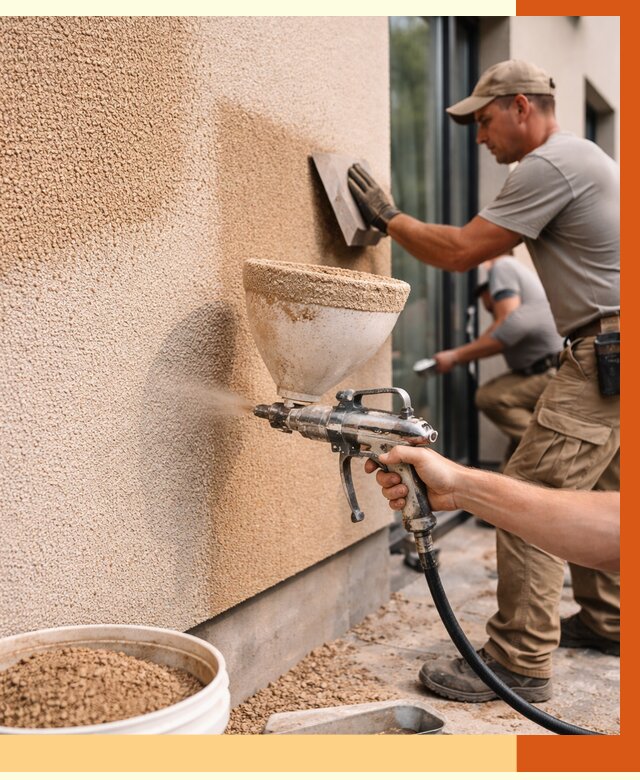 Утепление фасада жидкой пробкой в Усть-Джегуте от 4859 руб./м² под ключ | ТепломастерСтд