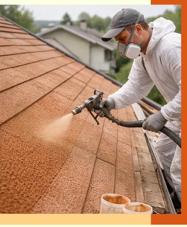 Утепление кровли жидкой пробкой в Усть-Джегуте от 2733 руб./м² под ключ | ТепломастерСтд