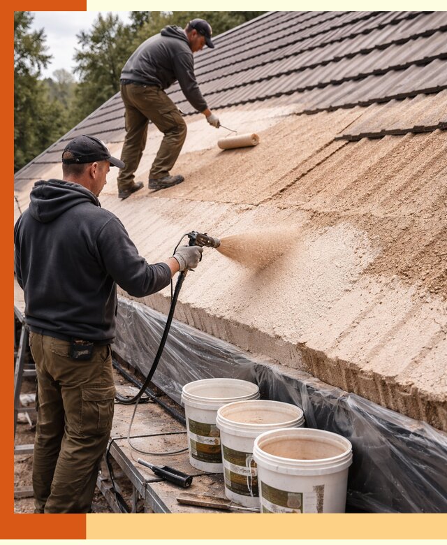 Утепление кровли жидкой пробкой в Усть-Джегуте для домов и зданий
