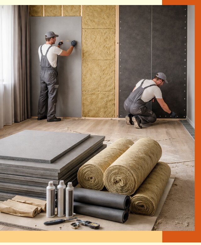 Шумоизоляция дома в Усть-Джегуте от 4555 руб/м2 — комплексная звукоизоляция под ключ | ТепломастерСтд