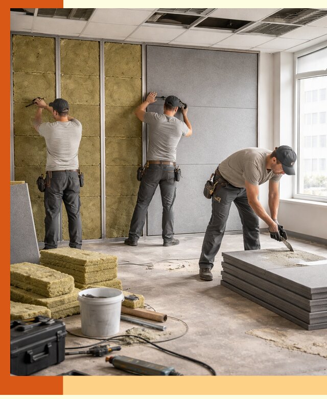 Профессиональная шумоизоляция офисов в Усть-Джегуте для комфорта сотрудников