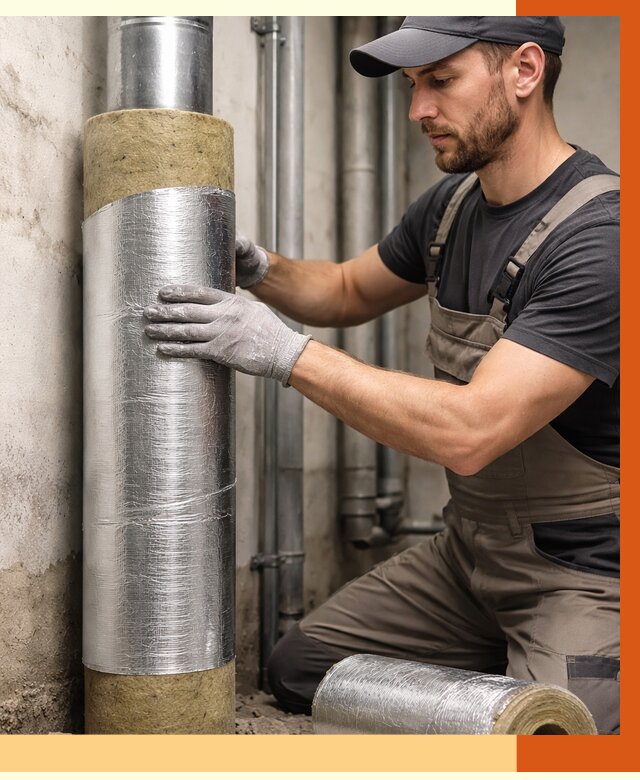 Шумоизоляция труб в Усть-Джегуте от 1215 руб. — шумоподавление и звукоизоляция труб | ТепломастерСтд