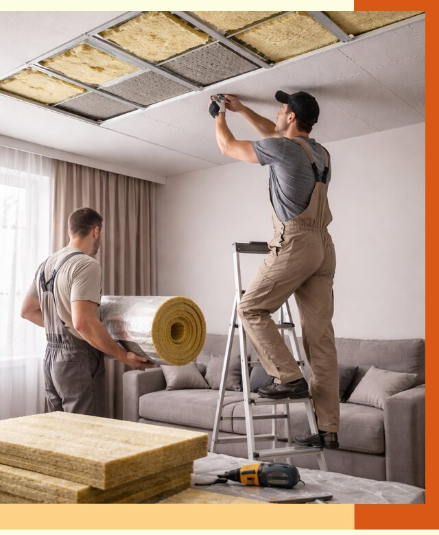 Шумоизоляция потолка в Усть-Джегуте от 2278 руб. под ключ | Профессионально — ТепломастерСтд