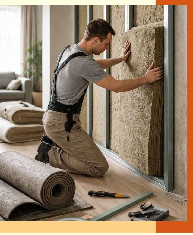 Шумоизоляция перегородок в Усть-Джегуте от 1670 руб. за м2 — ТепломастерСтд