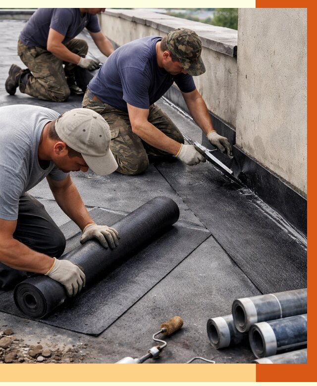 Гидроизоляция кровли в Усть-Джегуте от 4555 руб. — профессиональная гидроизоляция крыши | ТепломастерСтд