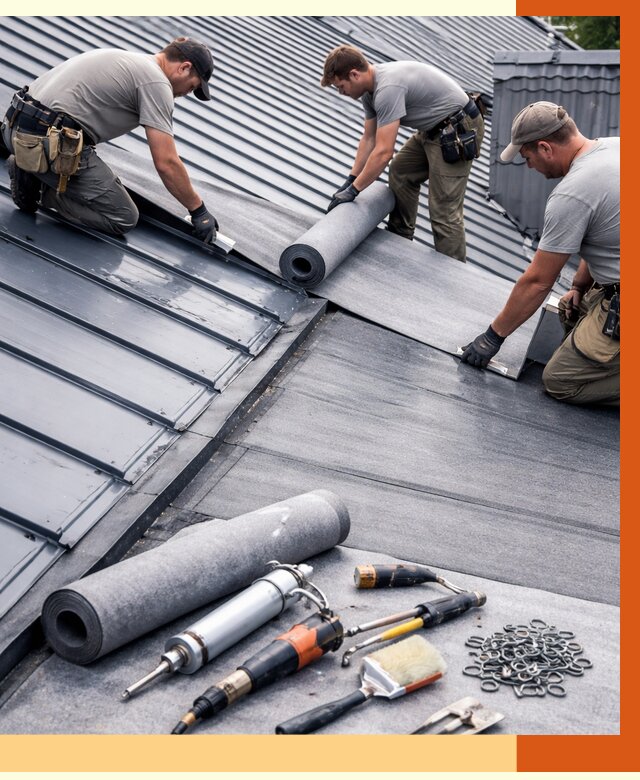 Гидроизоляция металлической кровли полимочевиной в Усть-Джегуте от 8605 руб. | ТепломастерСтд