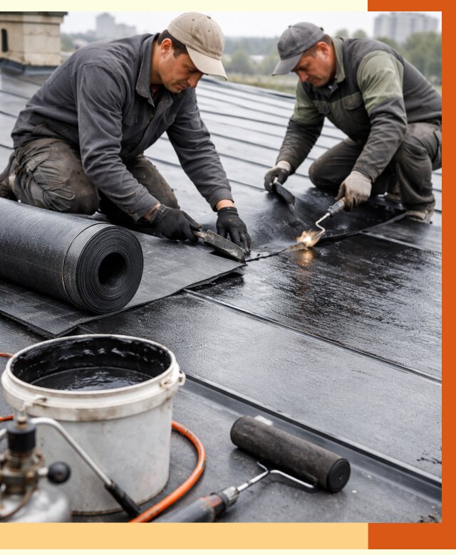 Гидроизоляция фальцевой кровли в Усть-Джегуте от 7592 руб. под ключ | ТепломастерСтд