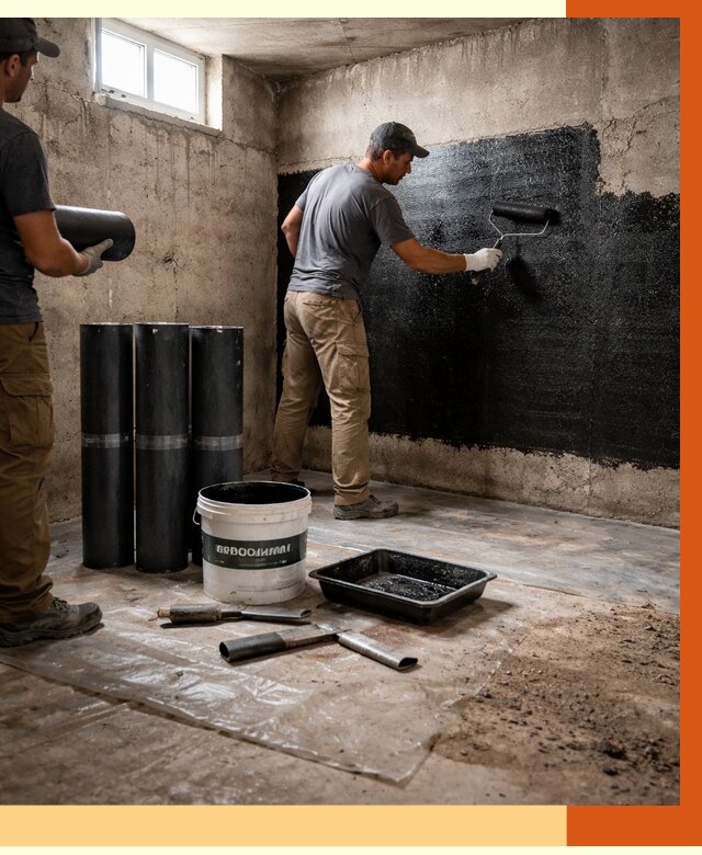 Гидроизоляция подвала в Усть-Джегуте от 3543 руб. под ключ | Профессионально — ТепломастерСтд