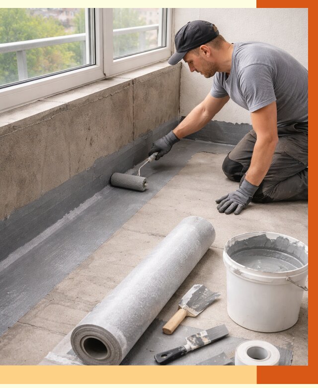 Профессиональная гидроизоляция балкона в Усть-Джегуте от 4252 руб. | ТепломастерСтд