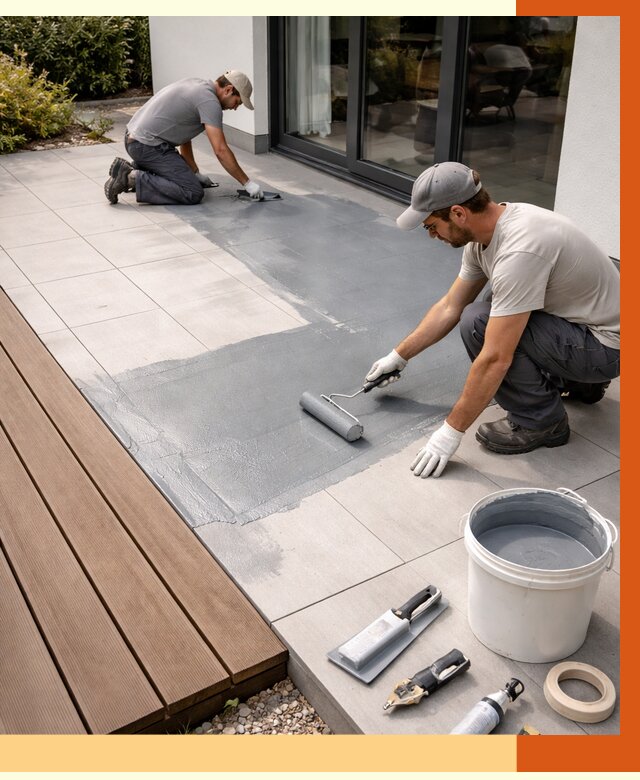 Гидроизоляция террасы в Усть-Джегуте под ключ от 7592 руб./м² | ТепломастерСтд