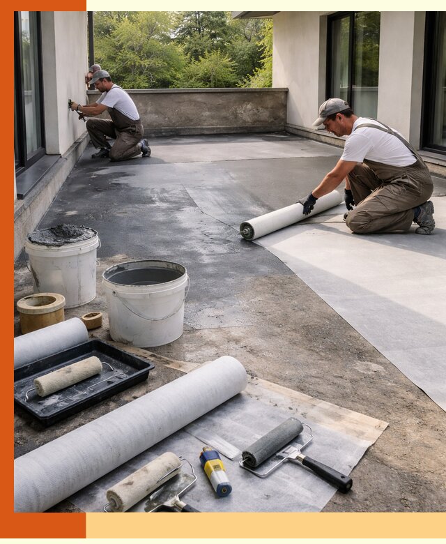 Гидроизоляция террасы в Усть-Джегуте — надежная защита от влаги и протечек