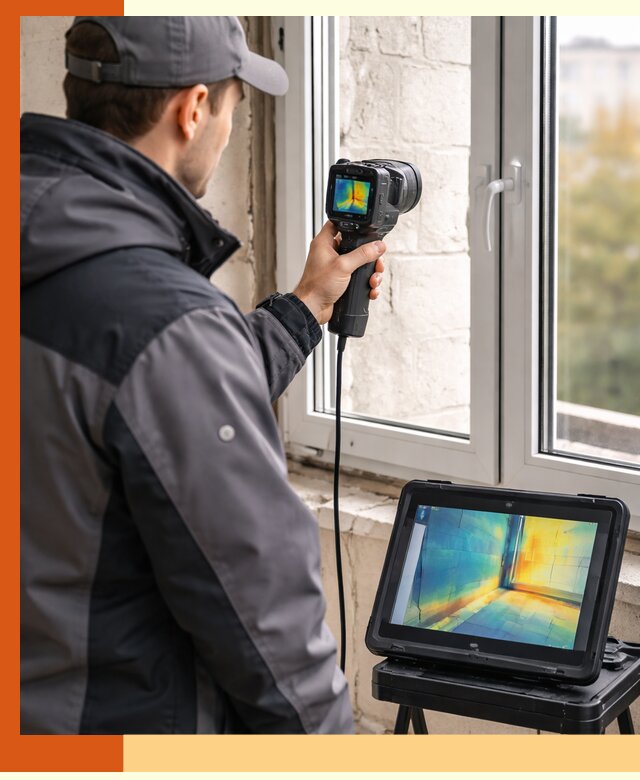 Тепловизионное обследование дома в Усть-Джегуте для выявления утечек тепла