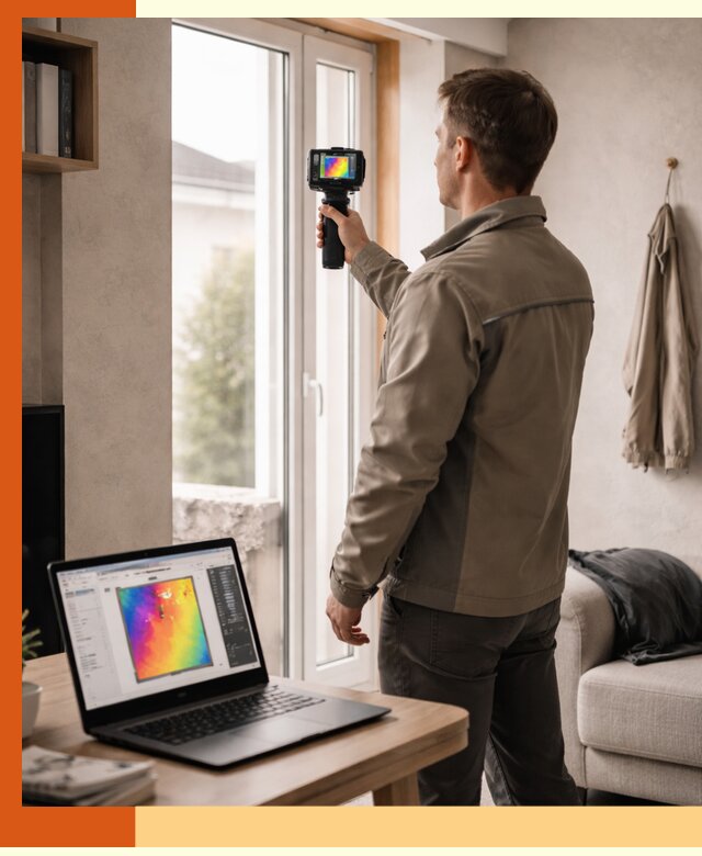 Тепловизионное обследование квартиры в Усть-Джегуте для поиска утечек тепла