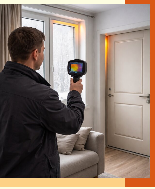 Тепловизионное обследование окон и дверей в Усть-Джегуте от 4555 руб. | ТепломастерСтд