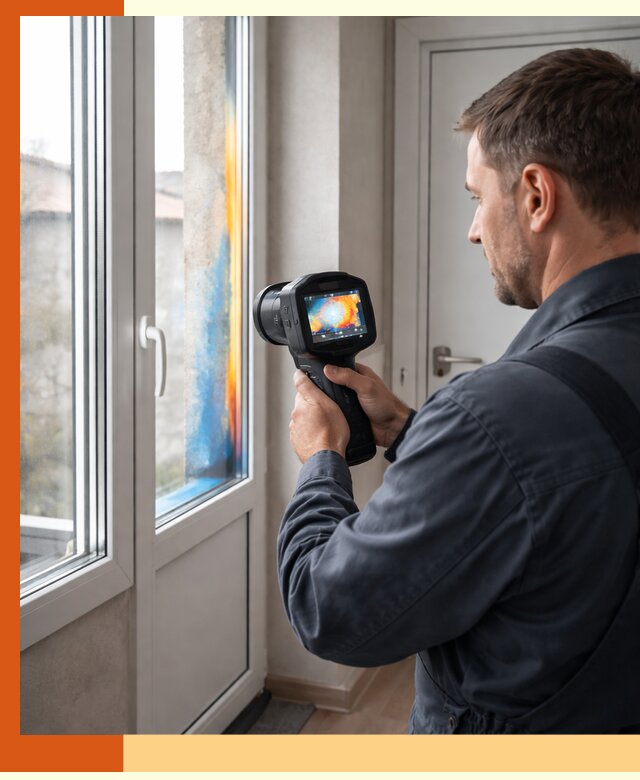 Тепловизионное обследование окон и дверей в Усть-Джегуте