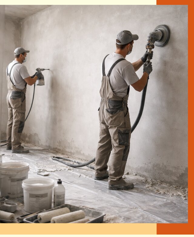 Подготовка поверхности под напыление в Усть-Джегуте от 1215 руб. — ТепломастерСтд