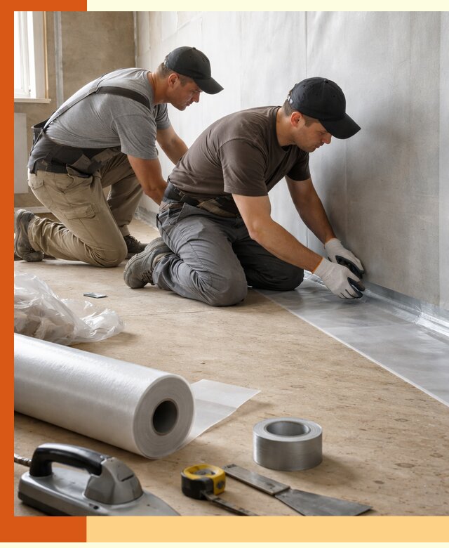 Монтаж пароизоляции для дома и помещений в Усть-Джегуте