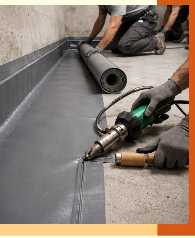 Монтаж гидроизоляционной мембраны в Усть-Джегуте от 1007 руб/м2 | ТепломастерСтд